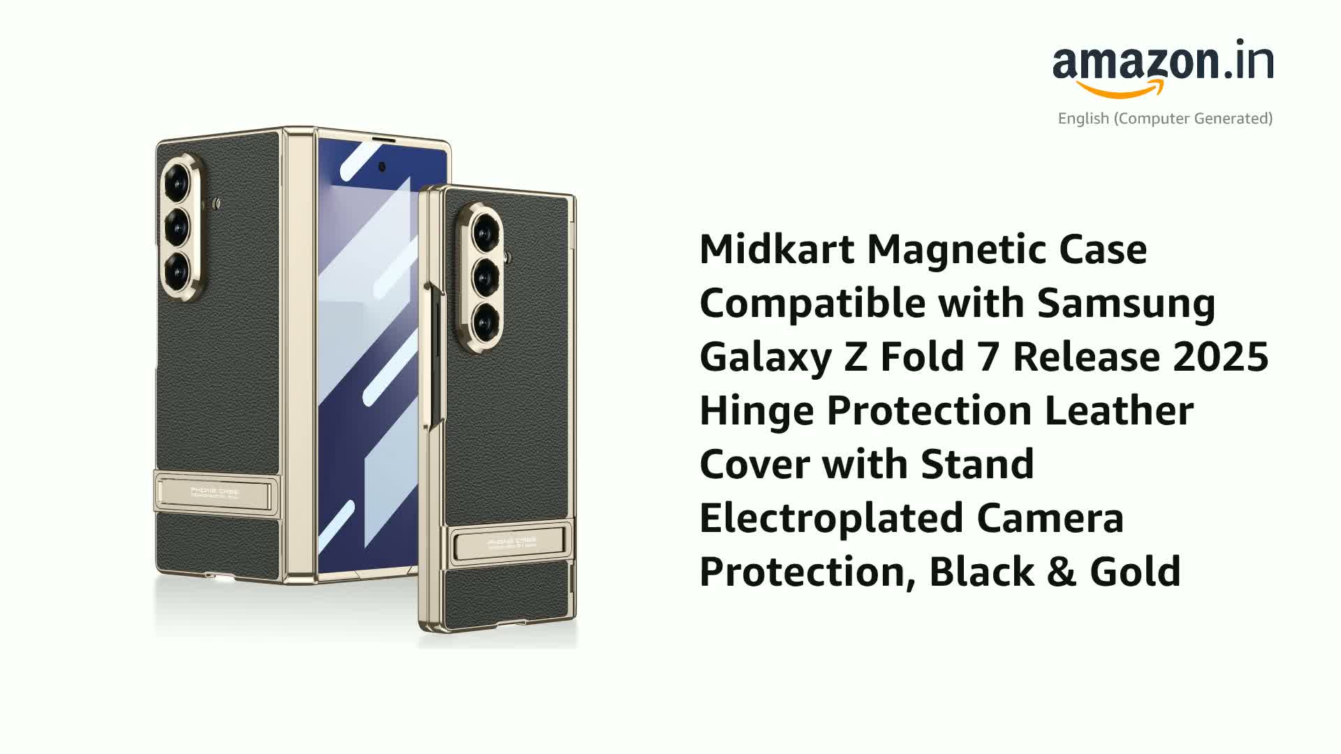 Midkart Magnetic Case Compatible with Samsung Galaxy Z Fold 7