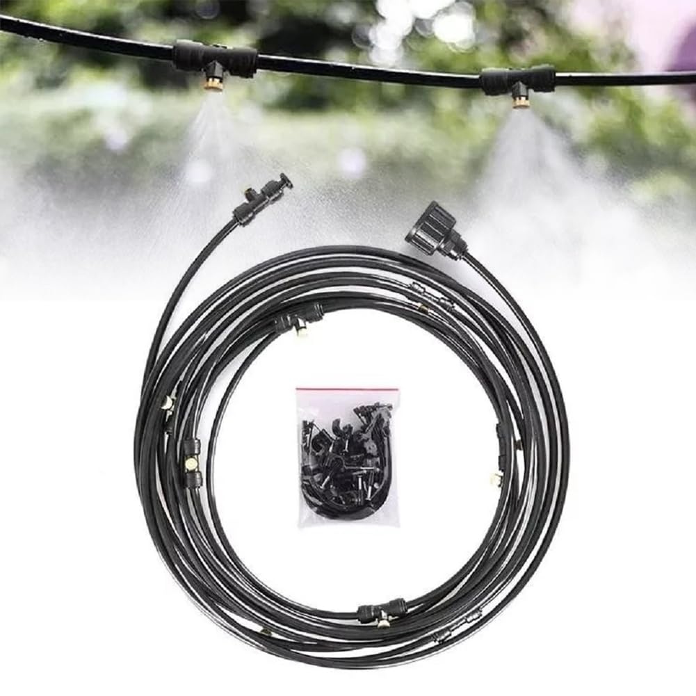 Kit brumisation terrasse 15m pour éliminer la chaleur étouffante du jardin extérieur