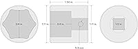 Vista 20 de TEKTON SID23121 Dado de impacto profundo de 6 puntos de 53/64 pulgada (21 mm) impulsor de 1/2 pulgada
