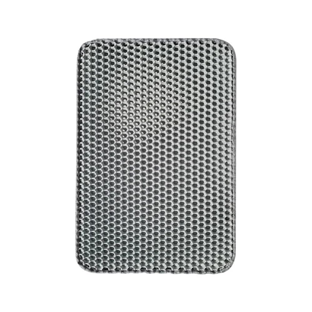 Colorful Cat Litter Mat Pet Toilet Trapping Double Layer Cats Box Pad Product(Grey,40x50cm)