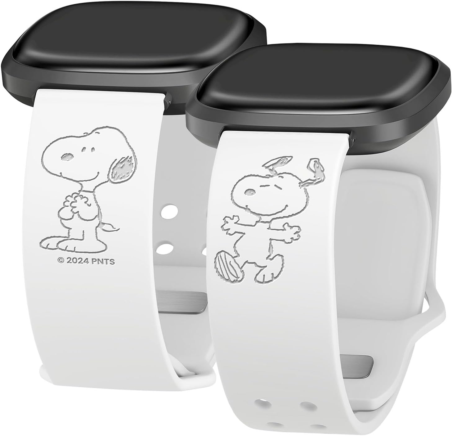 Affinity Bands Peanuts Classic Engraved Silicone Watch Band Compatible with Fitbit Versa 3 & Sense 1