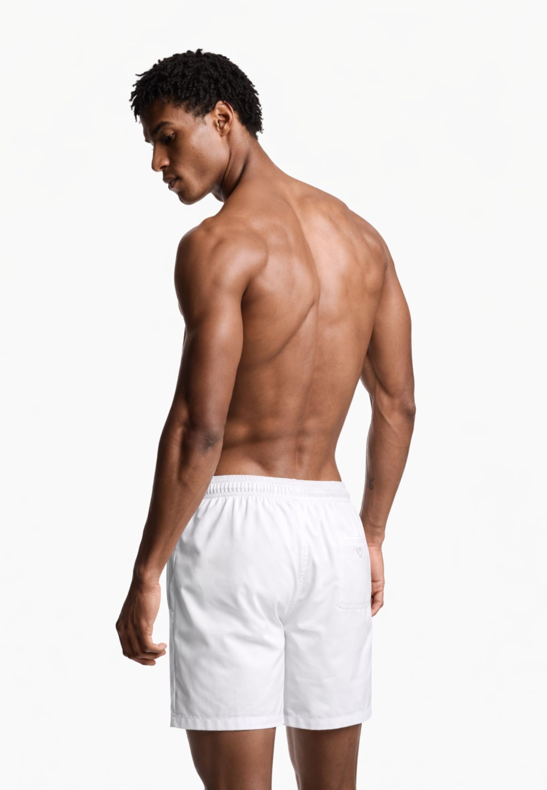 Emporio Armani Boxer Maillot de Bain, Blanc, XL Homme
