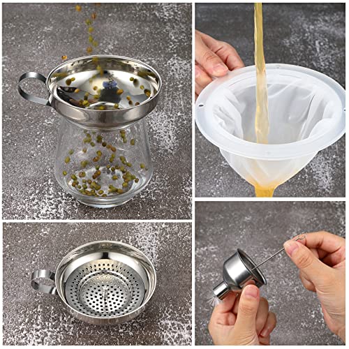 Gejoy GEJOY-CANNING FUNNEL-10 12 Pcs Metal Canning Funnel Set Stainless Steel Mason Jar Funnel Wide Mouth Canning Funnels thumb #2