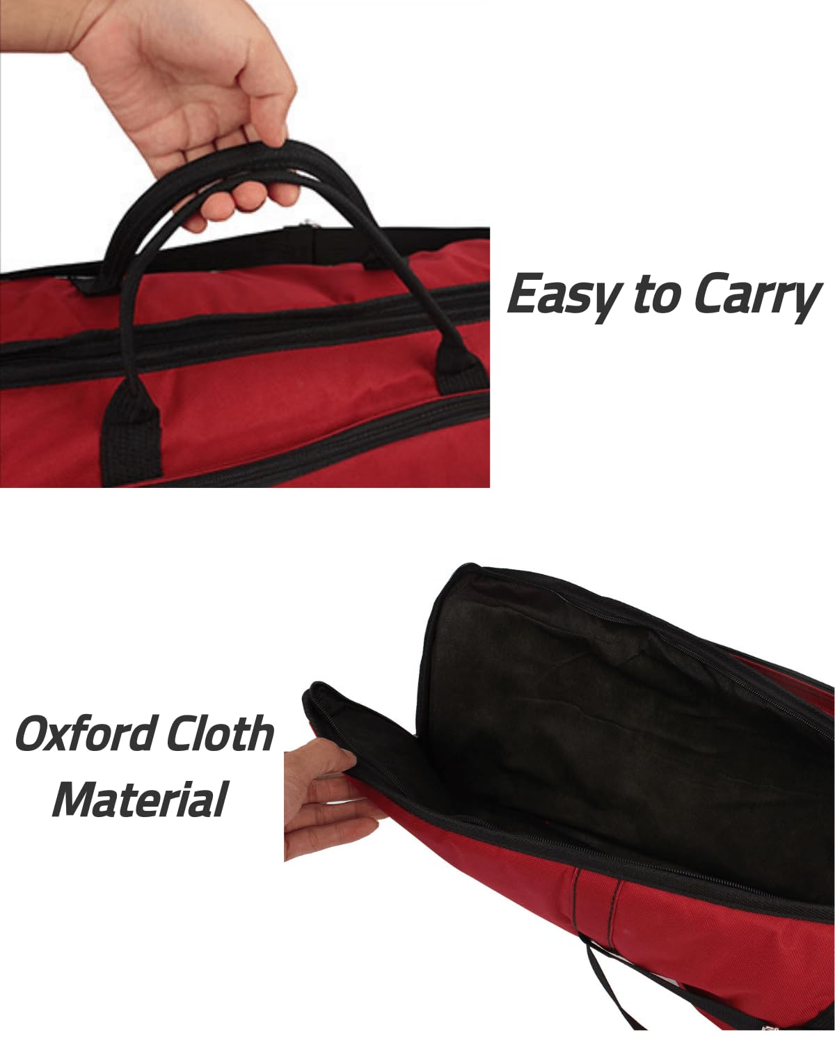 Borsa Trombone Tenore, Morbida Imbottita Portatile con Manico e Tracolla Oxford Resistenti all'Acqua per Strumenti Musicali Leggeri Spartiti Accessori