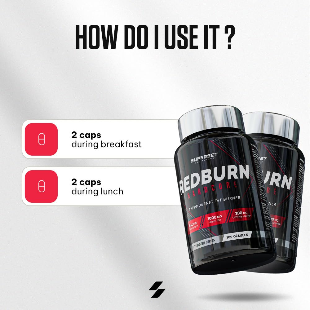 Superset Nutrition - Fettbrenner-kur – 50 Tage - Fettverbrenner - Definition und dauerhafter Verlust von Fettmasse