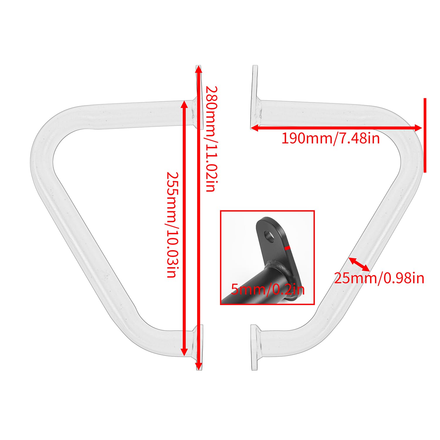Barra paraurti Paramotore per Speed 400 Scrambler 400 X 400X 2024 2025 Coperture e protezioni, nero