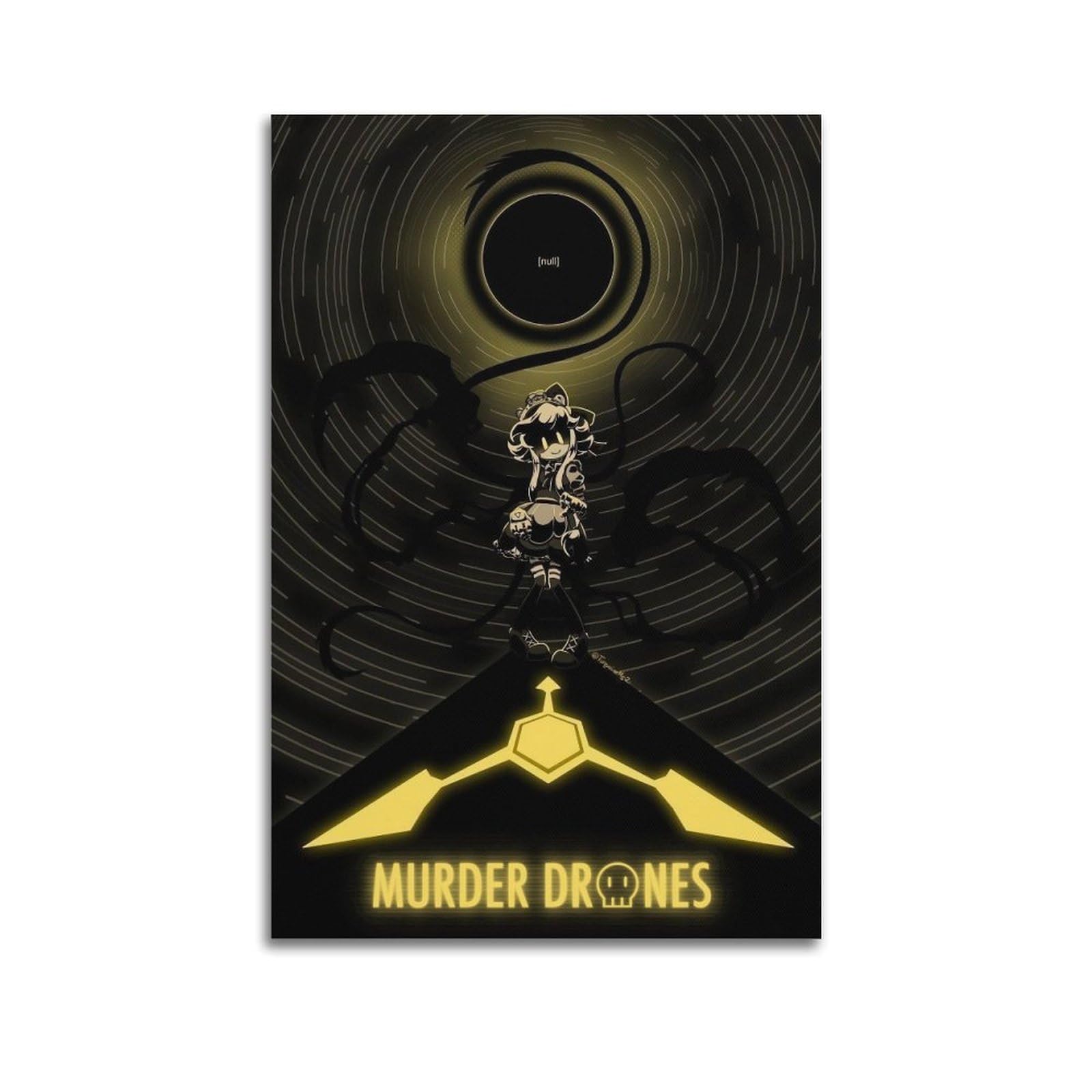 Fdrpmhc Unframe-Style Murder Drones Canvas Wall Art Decor Living Room Modern Family Bedroom 12X18inch(30X45cm)