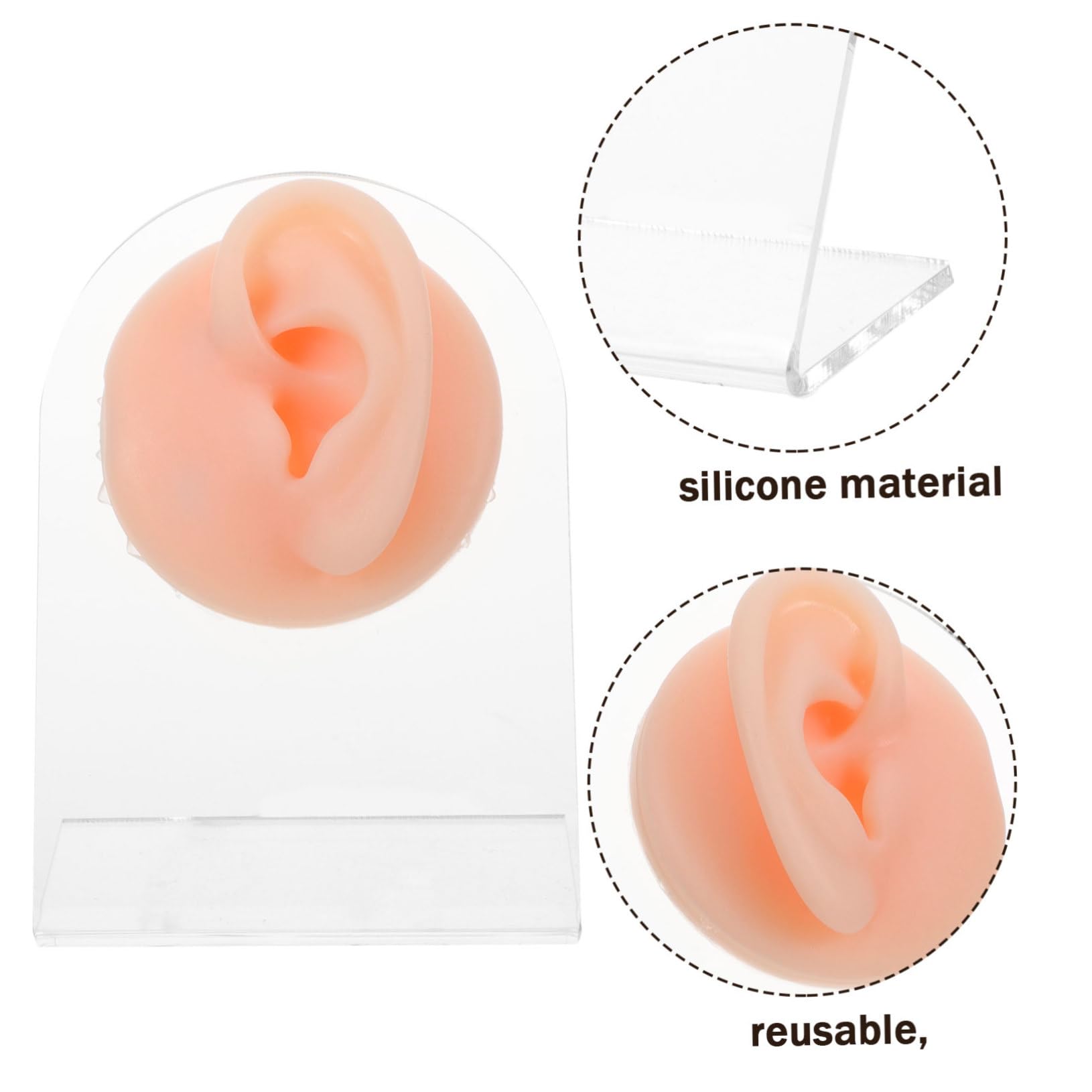 Didiseaon 4 Juegos Oído Del Perno Prisionero De La Pantalla Planos Del Oído Orejas Auriculares Cableado Oreja De Bebe Enchufes Para Dormir Para Los Brotes Cerumen Acrílico