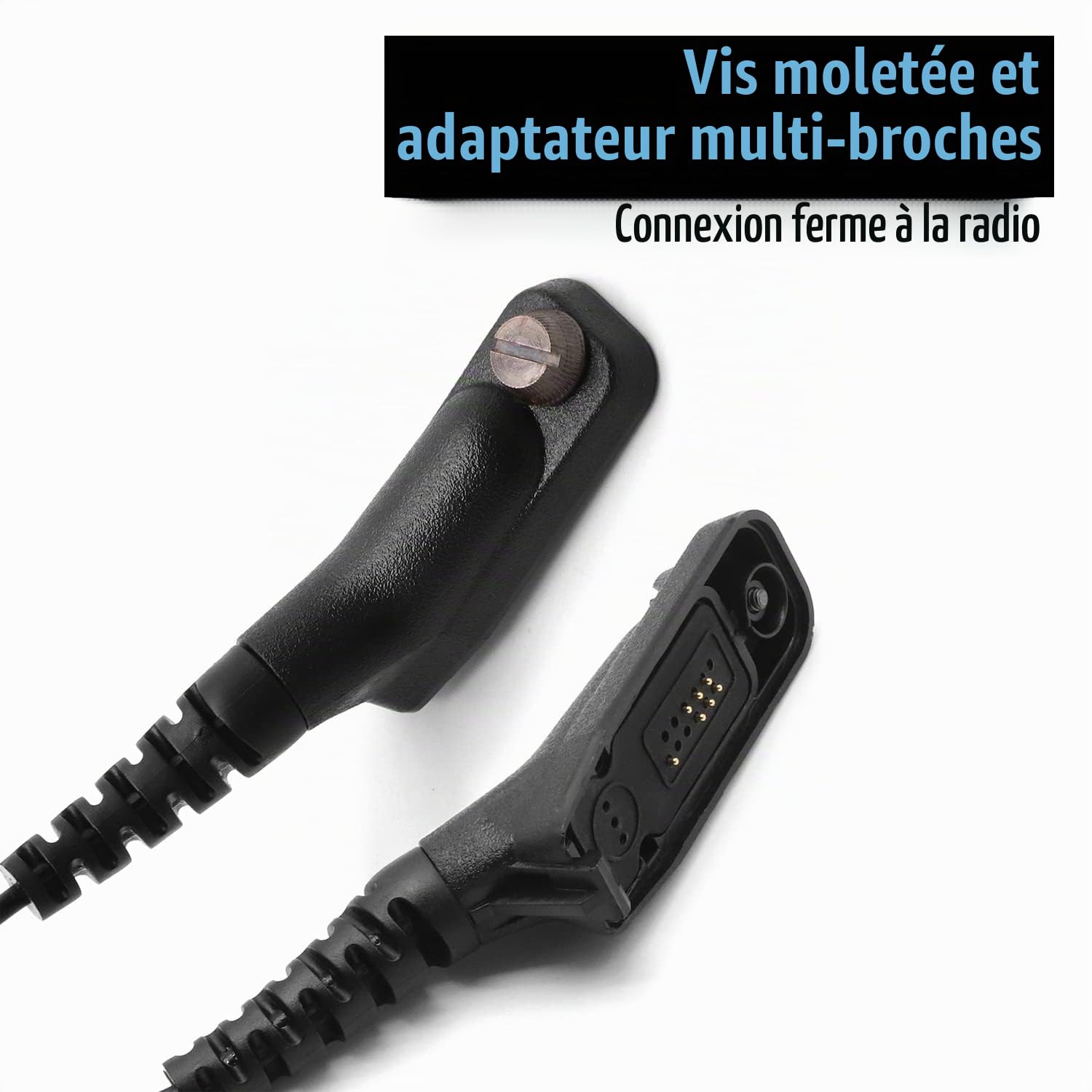 Oreillette G-Style micro PTT pour radio Motorola DP3400 DP3600 DP4400 | pour DP3401 DP4400e DP4401e DP4600 DP4600e DP4601 DP4601e DP4800 DP4801 DP4801e MTP850S MTP6650 Radio