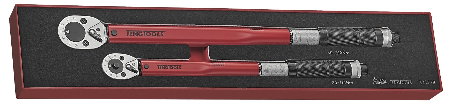 Teng Tools 1/2 in, 3/8 in Square Drive Mechanical Torque Wrench, 20 → 110 Nm, 40 → 210 Nm