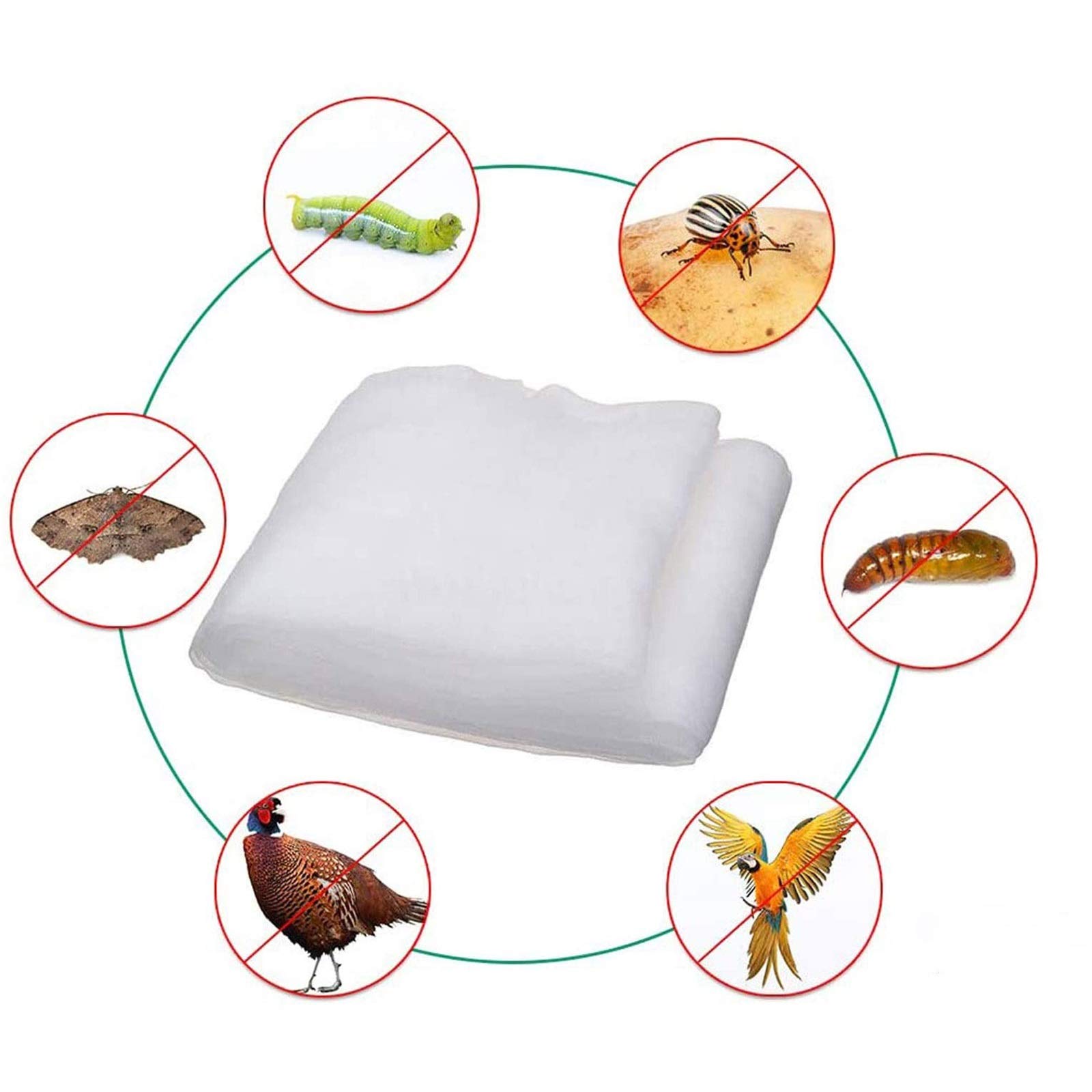DINGFAN Rete Protezione da Giardino Anti Insetti, Fine Maglia Rete Addensare Rete da Giardino per Ortaggi Proteggi Reti, per Proteggere Piante Fiori Frutta e Verdura (Size : 5x30m