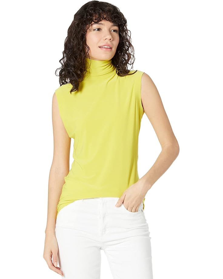 Norma Kamali Slim Fit Sleeveless Turtle Top - Main View