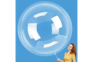6-Pack Jumbo Clear Bob-O Balloons for Holiday Decor