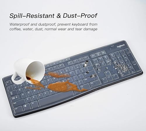 Miniatura 6 de Logitech MX - Funda para teclado mecánico inalámbrico mini iluminado, Logitech MX, protector de teclado mecánico mini inalámbrico, transparente