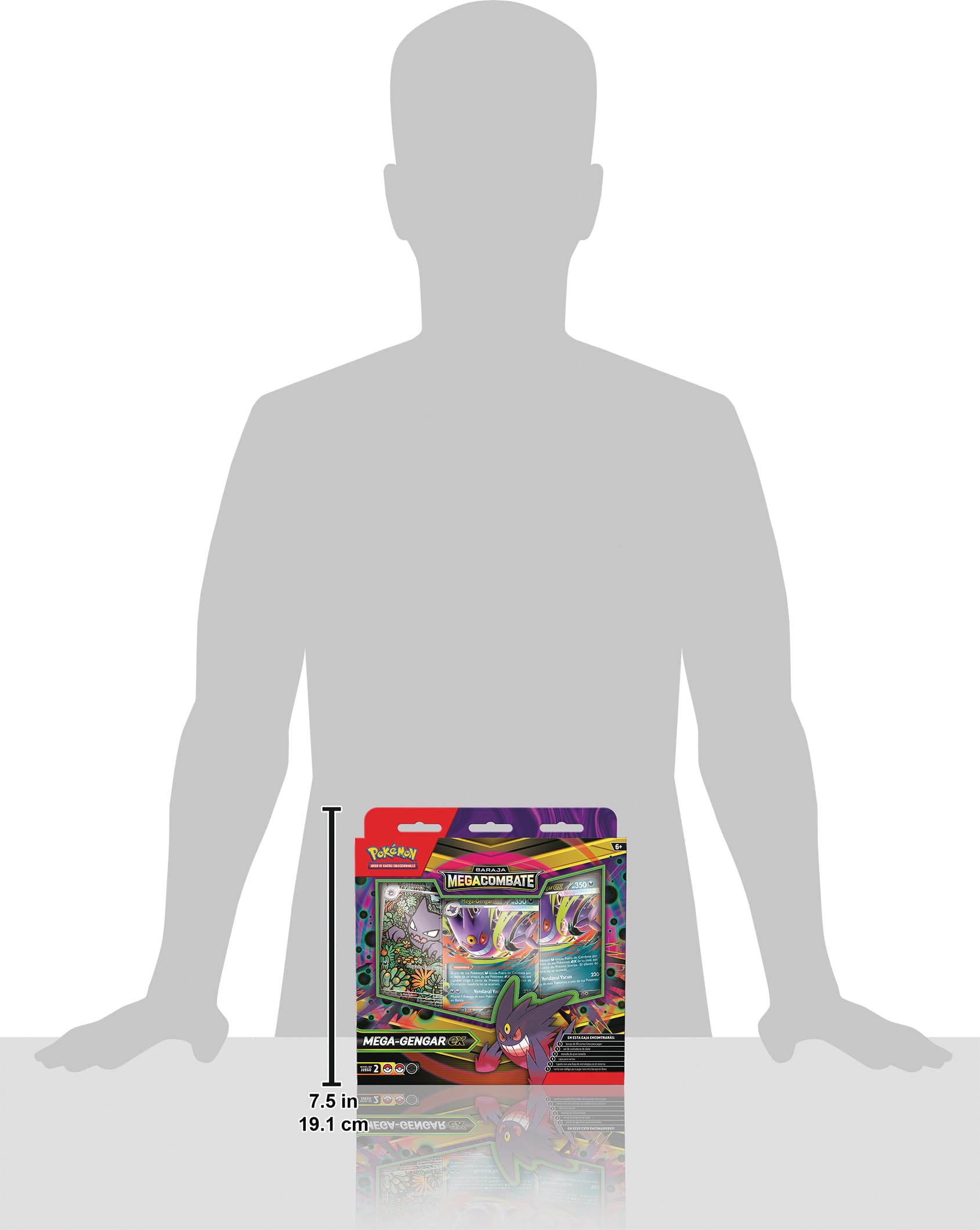 Pokémon: Baraja Megacombate de Mega-Gengar ex de JCC Pokémon (1 baraja de 60 Cartas Lista para Jugar)