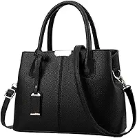 Bolsa Feminina Couro Plutônio Bolsa de Ombro Mão Morashop (Preto)