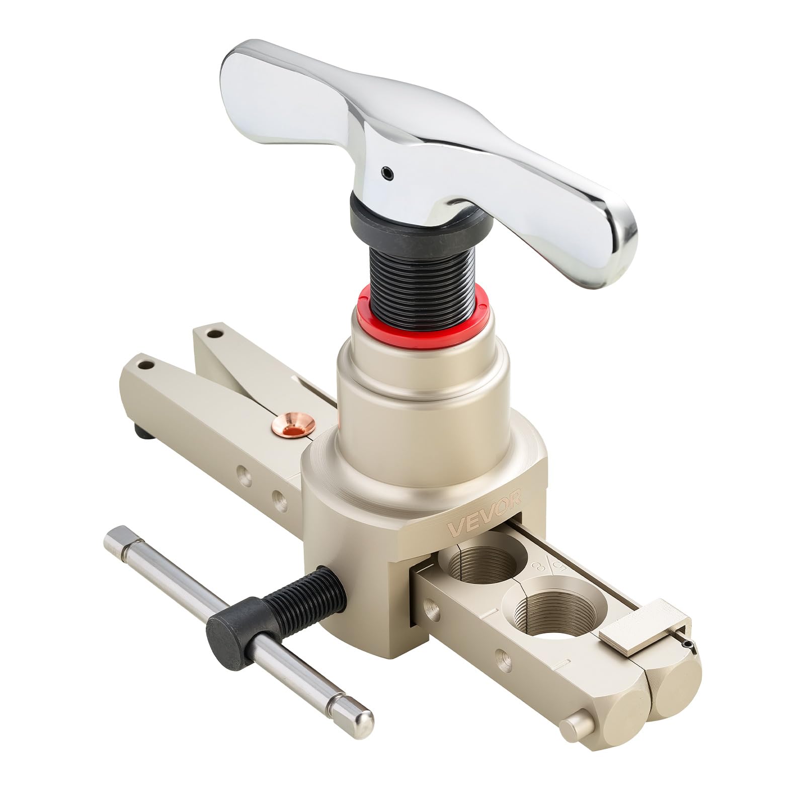 VEVOR Abocardador Tubo HVAC 9-16 mm 45° Cono Excéntrico Kit con Abrazaderas Cortatubos Desbarbador