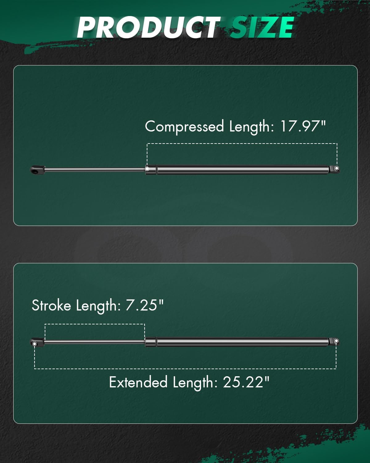 SCITOO Liftgate Lift Supports Replacement Struts Gas Springs Shocks Fit for Infiniti QX56 5.6L 2004-2010,for Nissan Armada 5.6L 2005-2015