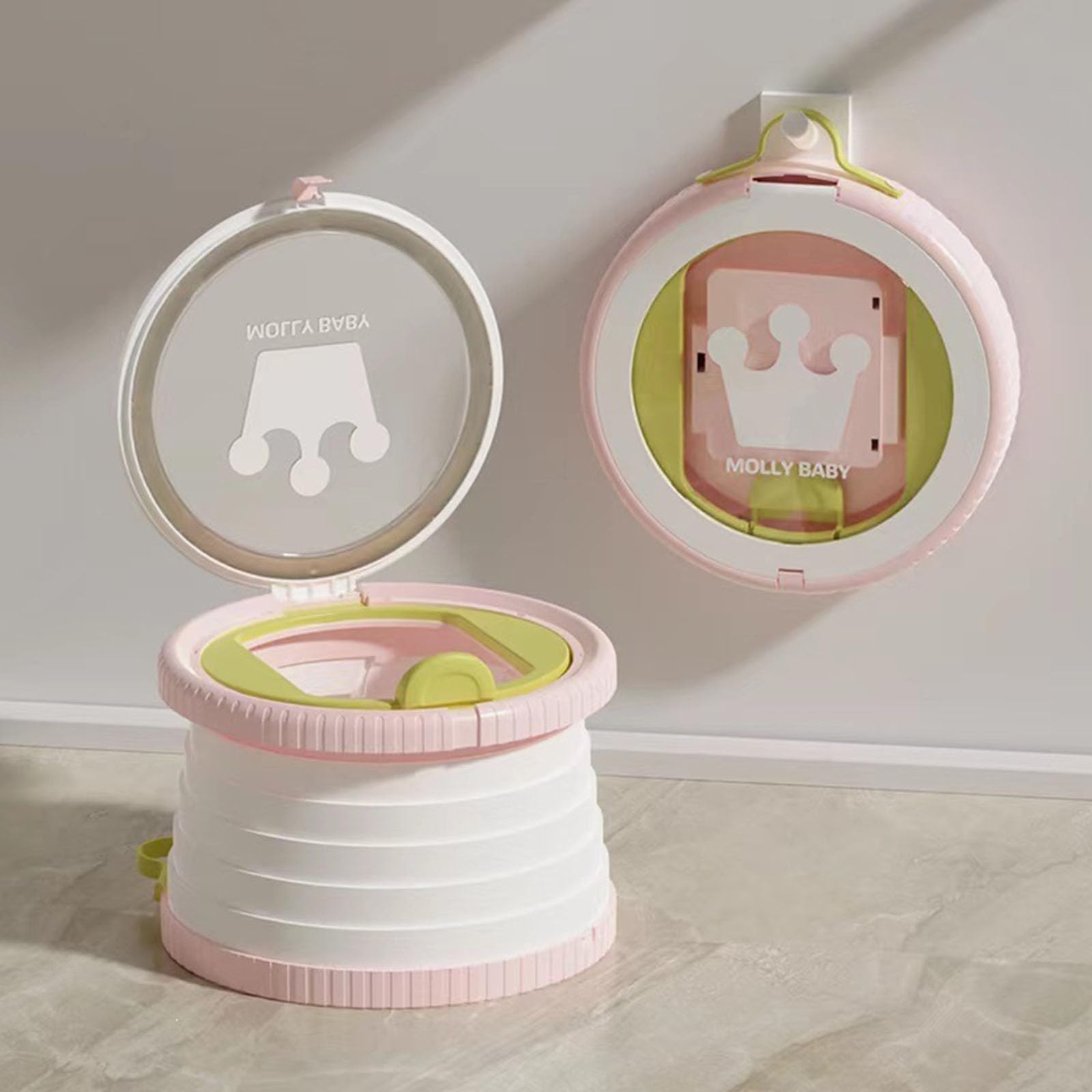 Freundliche tragbare Kindertoilette, leicht zu reinigen, perfekt für Camping und Reisen, Krisenauto Töpfchen