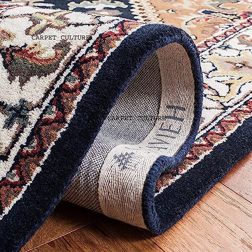 Image of Carpet Mahal Handmade Handwoven Tufted Made of 100% Soft Blended Wool Export Quality Carpets with 1 Inch Thickness (4x6 Feet) Color Multi
