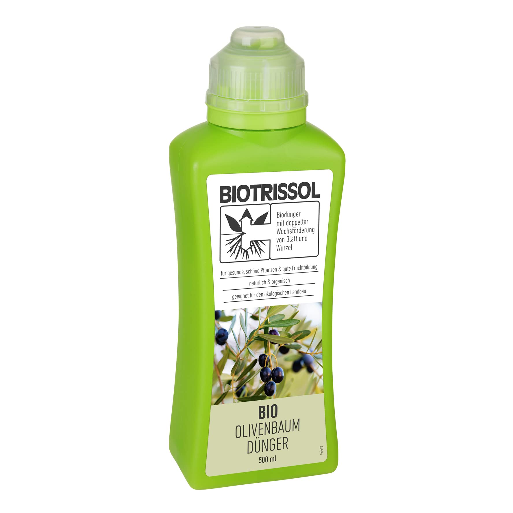 BIOTRISSOL Bio Olivenbaumdünger, Dünger für alle Olivenbäume, 100 % pflanzliche Inhaltsstoffe, Vegan, 500 ml