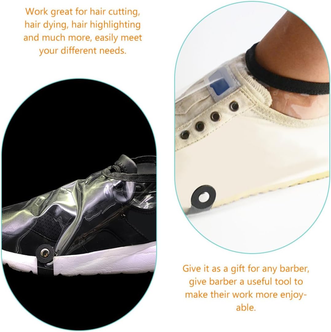Waterproof Hair Stylist Shoe Covers 2Pcs Barber Shoes Protector Overshoes Large Size Hairdressing Salon Anti-Hair and Wear Resistant