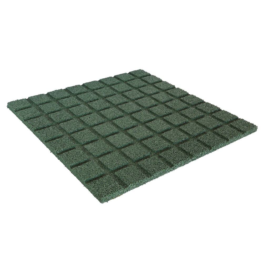 Vivol Lot de 3 tapis de protection anti-chute - Vert - 50 x 50 cm x 20 mm - Qualité certifiée TÜV - Pour aire de jeux, crèche, école - Tapis de sol pour fitness et crossfit - Découpable