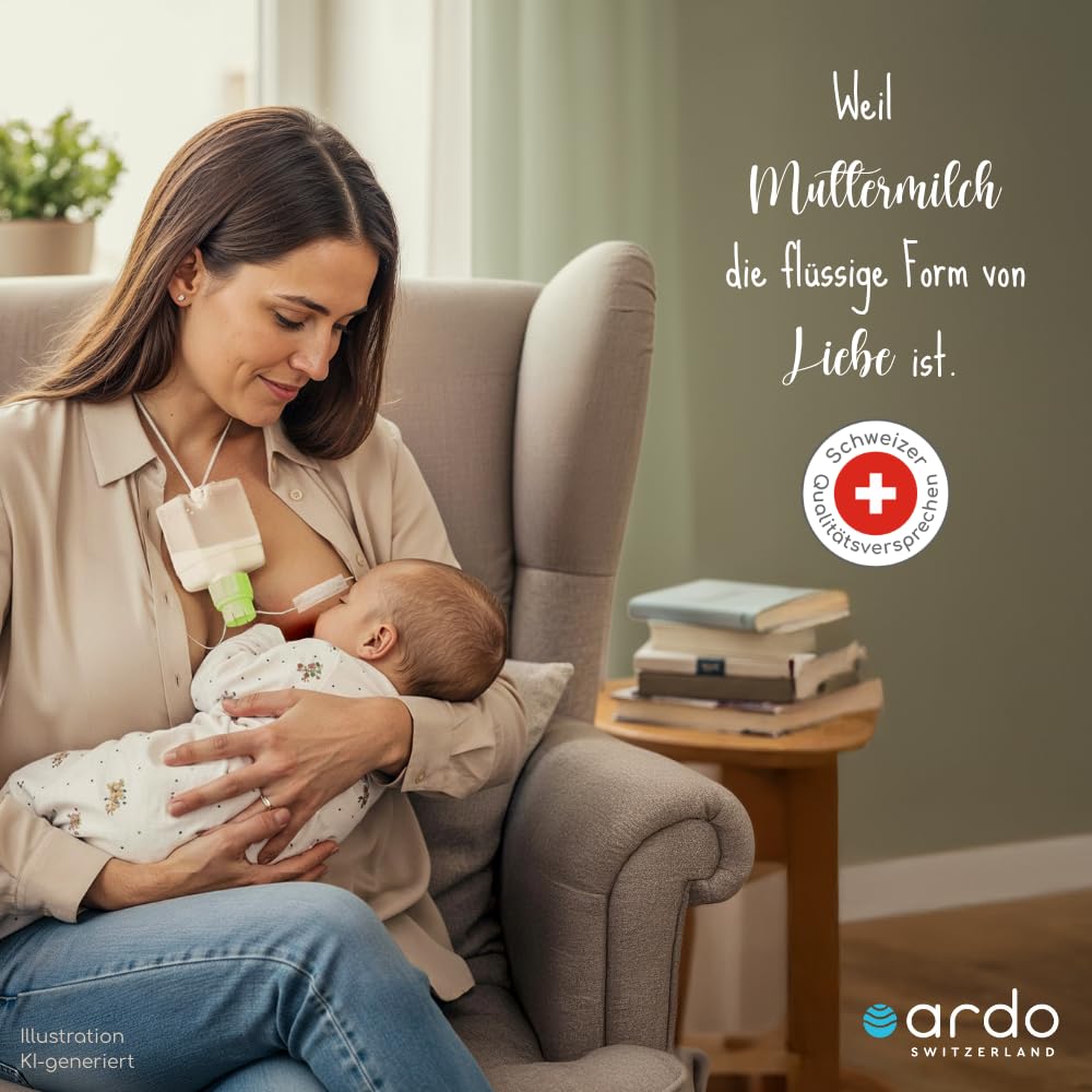 Ardo SNS (Supplemental Nursing System) Brusternährungsset zur stillfreundlichen Zufütterung an der Brust | Hilft Milchbildung fördern | Stillhilfe bei Frühgeburt, Saugschwierigkeiten und mehr