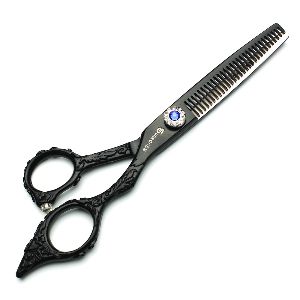 Ciseaux de cheveux professionnels noir pour sculpter votre propre style avec audace