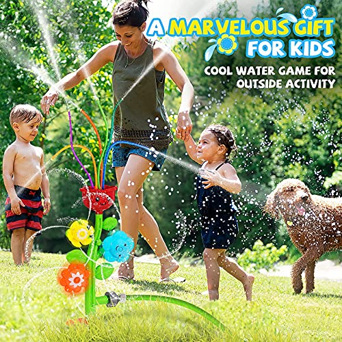Water Sprinkler for Kids Outdoor Play Yard,Water Toys for Toddlers 1-3,Splash Kids Sprinkler for Yard Outdoor Activities Lawn Backyard Outside,Games Water Toys for 1 3 5 Year Old Boys Girls 2-4 4-8