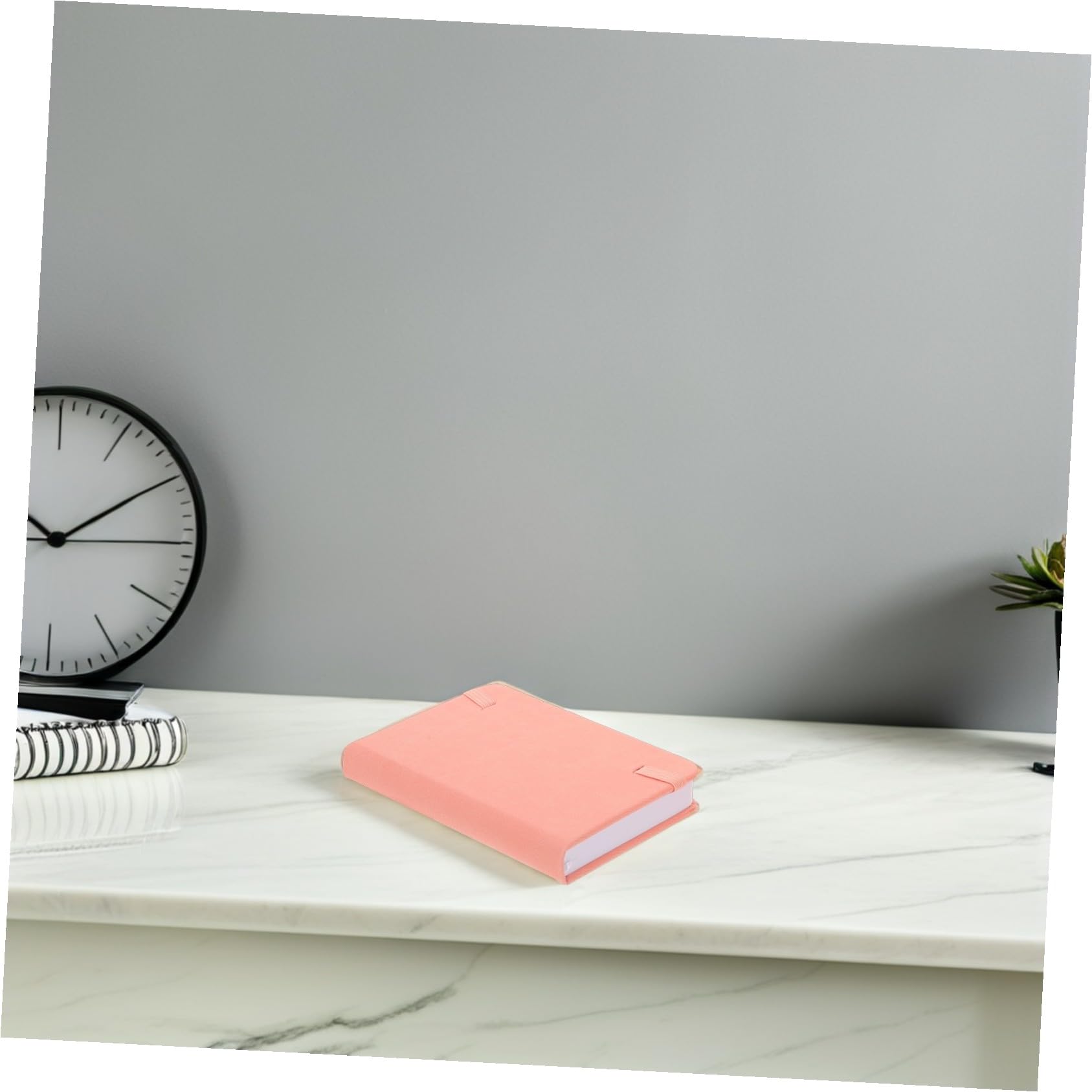 Tofficu 10 Stück-pack Tragbares Kleiner Notebook aus Pu Leder | A7 Format, Rosa Hardcover, Blanke Seiten, Minimalistischer Stil, Einschulung Deko, für Tasche, Büro und Reisen