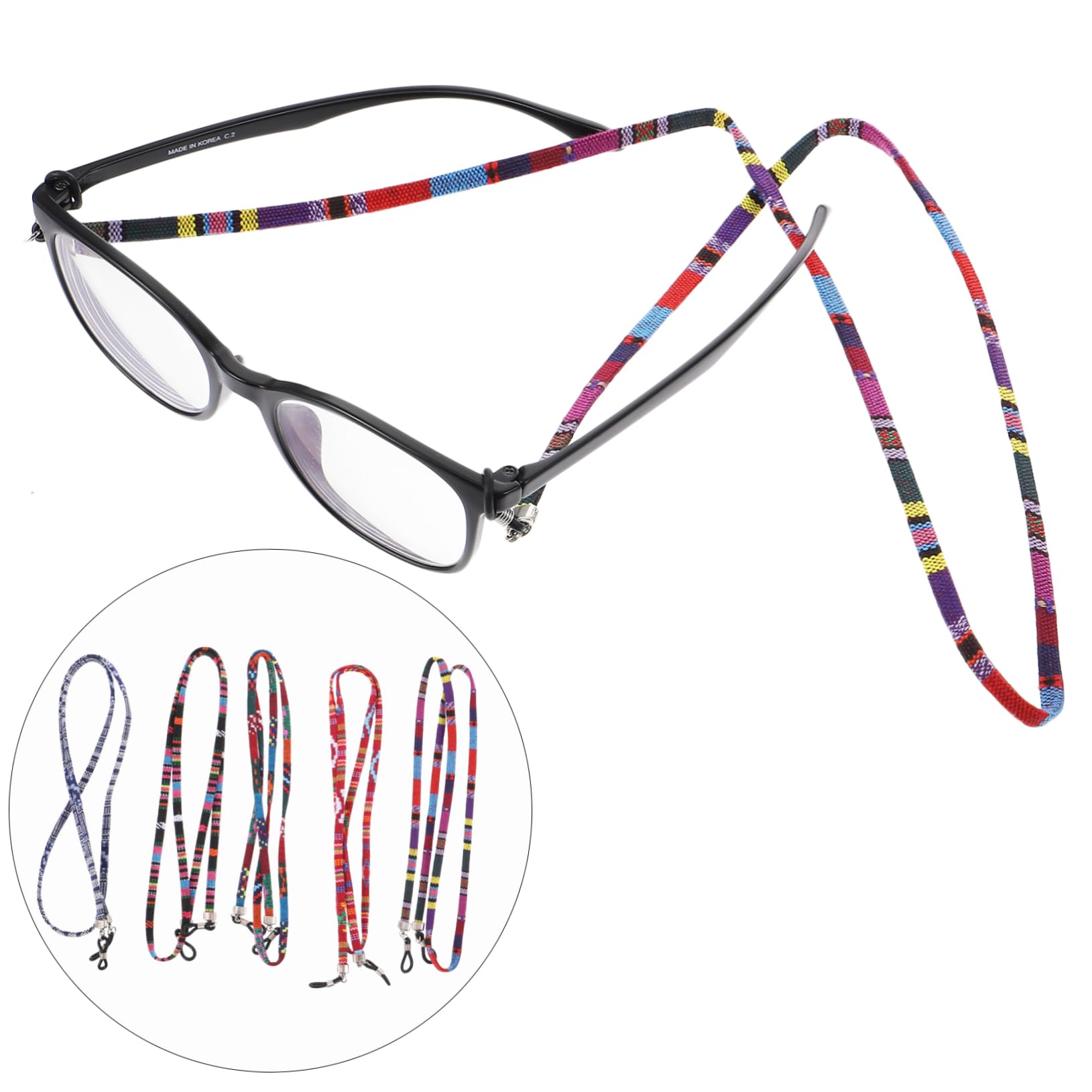 DOITOOL 20 Piezas gafas cuerda correa gafas correa para gafas protección para gafas Cordón práctico ajustable Lentes gafas de protección correa de gafas Perder cadena de gafas tela