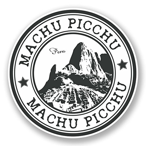 2 x Machu Picchu Pérou Sticker en vinyle pour ordinateur portable Voyage Bagage Voiture Panneau iPad Fun # 5960 - 10cm/100mm Wide