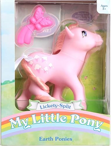 Furr MLP Classic Lickety-Split Pony - Figura de juguete de unicornio de 6 pulgadas para niños y coleccionistas