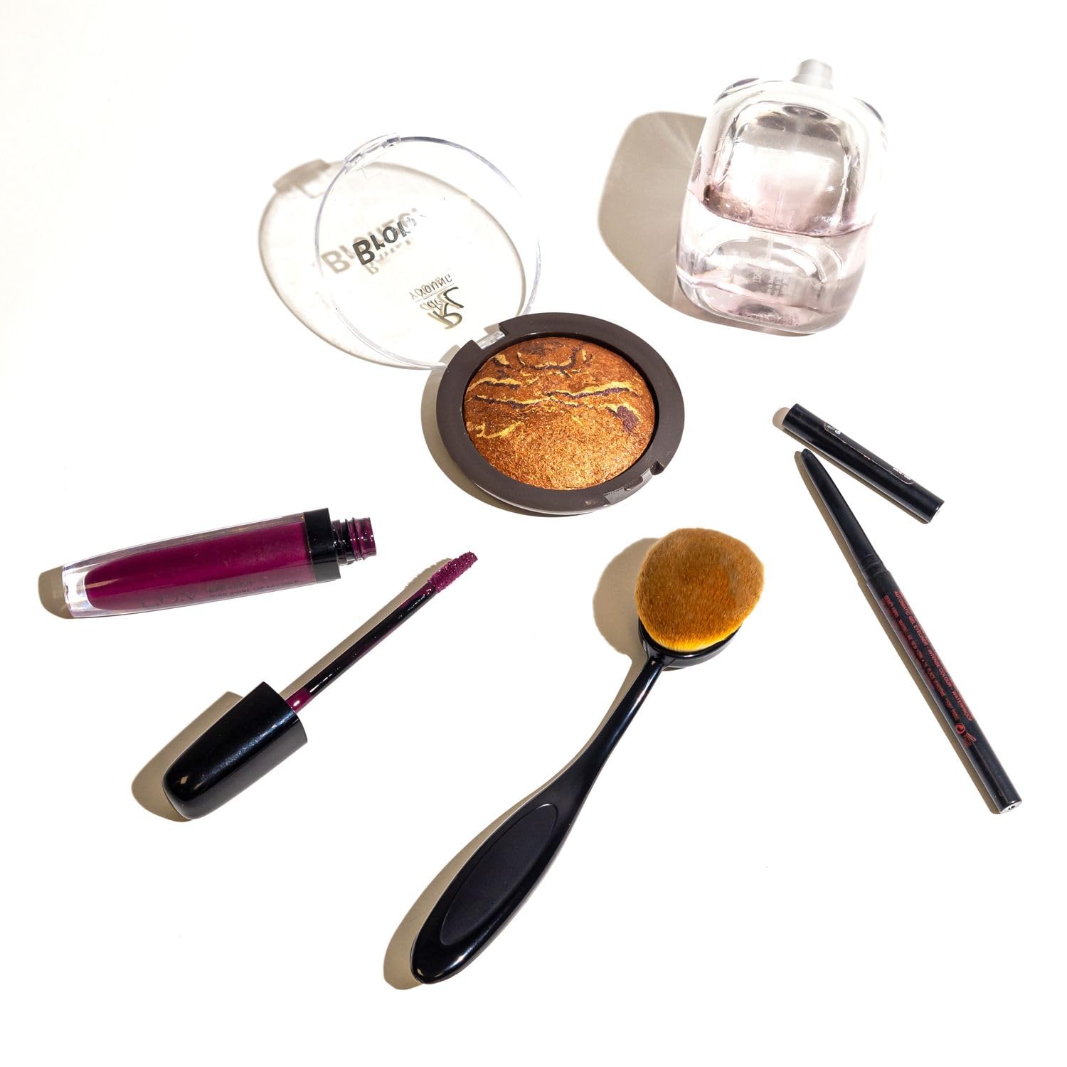 Intirilife Pędzel do makijażu Oval w rozmiarze 3 - Średnica pędzla 3 cm - Pędzel do makijażu Pędzel do tuszu w kształcie szczoteczki do zębów Pędzel kosmetyczny i podkładu do malowania