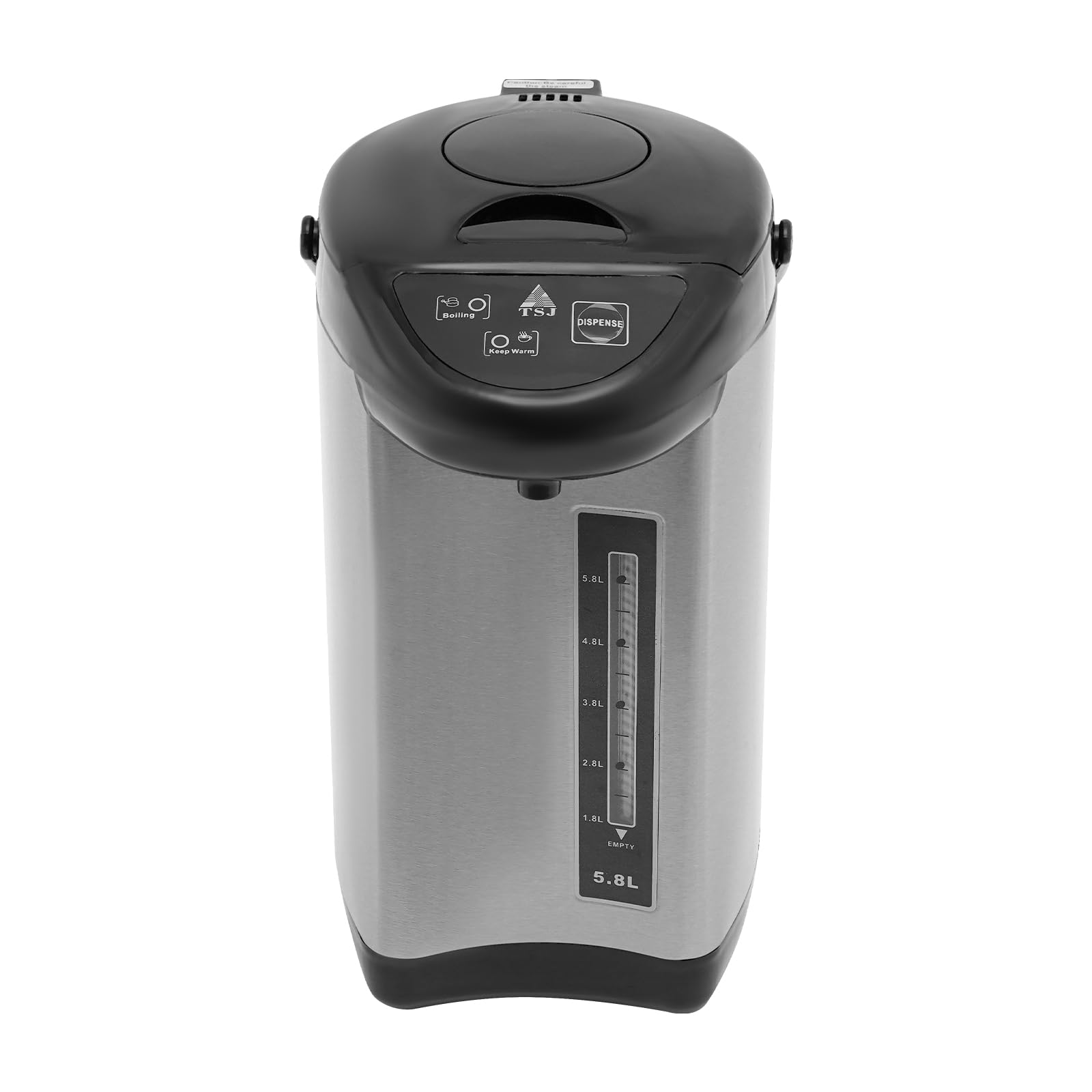 CNCEST Water Boiler Warmer, Electric Hot Water Urn Pot Dispenser, 304 Stainless Steel Removable Water Tank, Instant Auto Boiler and Warmer, Electric Kettle (Black)