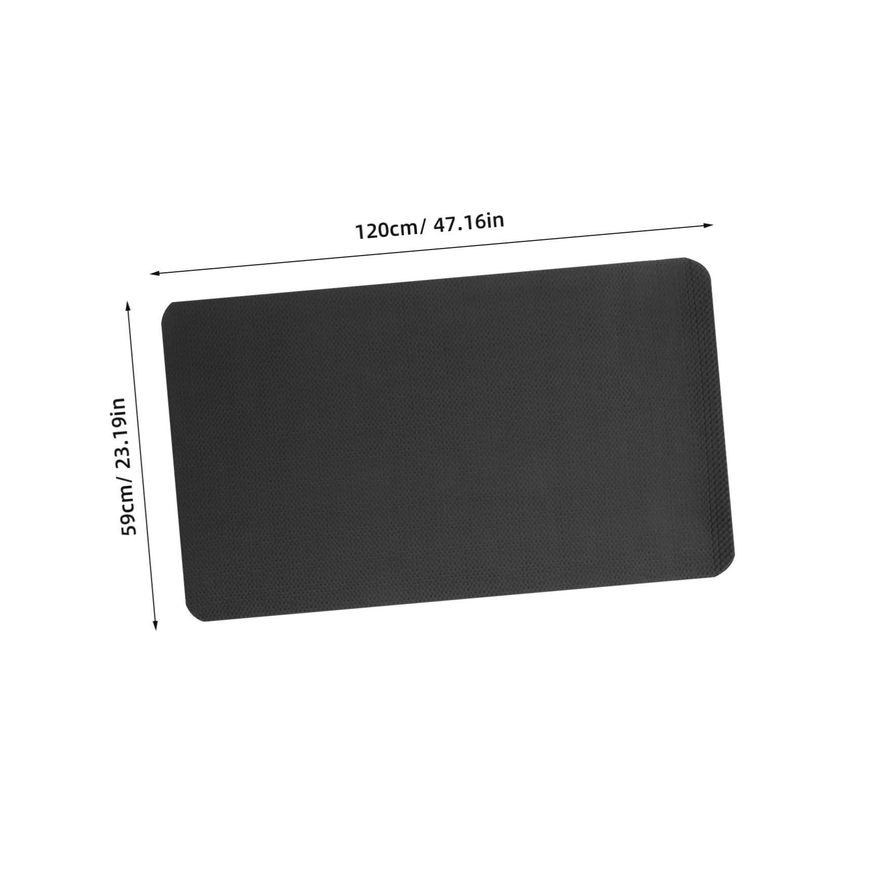 Tappetino Insonorizzante Nbr per Attrezzatura Fitness Protezione Pavimento Resistente e Antiurto per Tapis e Cyclette Nero