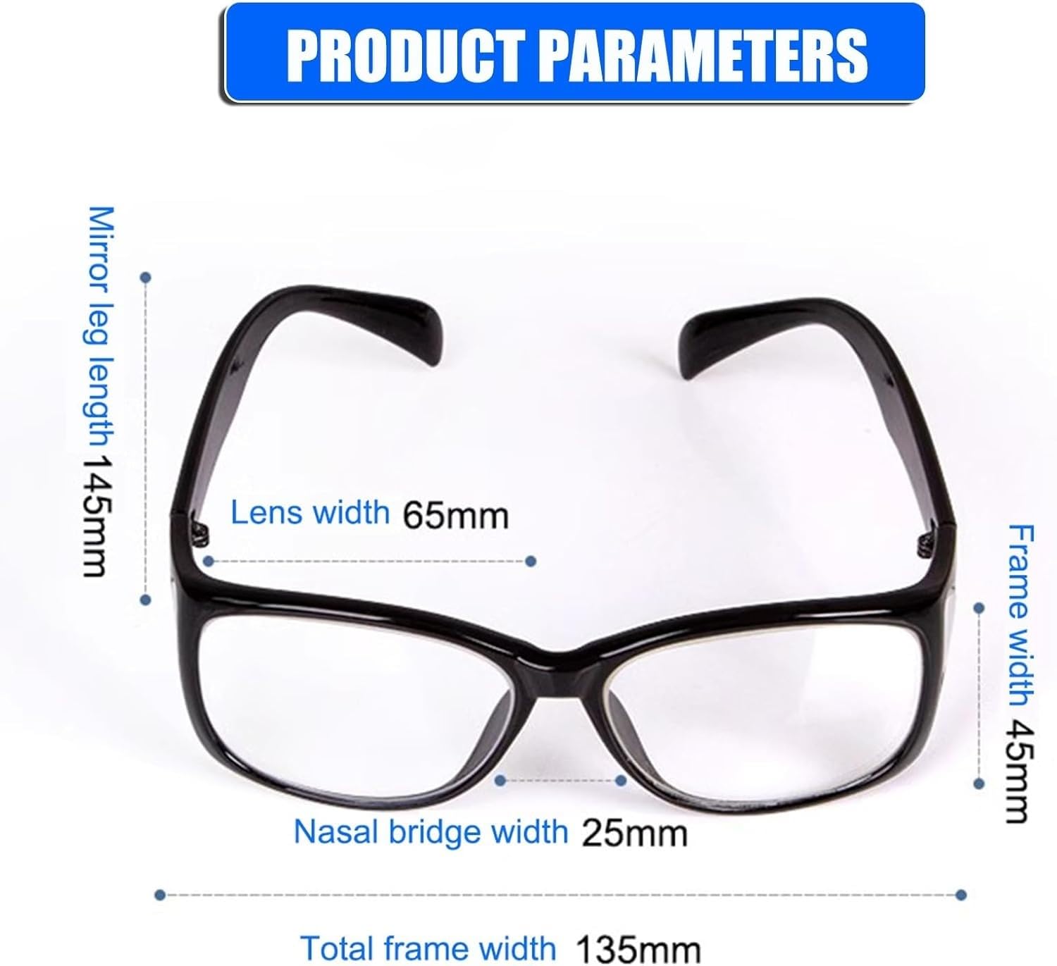 REHOOF Delantal De Plomo Gafas De Protección con Plomo contra Radiación De Rayos X: con Marco De Plástico Envolvente Y Protectores Laterales,Protección Ocular 0.75mmpb