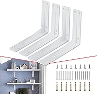 Vista 12 de CLT - Soporte de estante (negro), de 8¼ pulgadas de grosor - Carga máxima: 220 lb. Soporte rústico industrial moderno estilo granja de servicio
