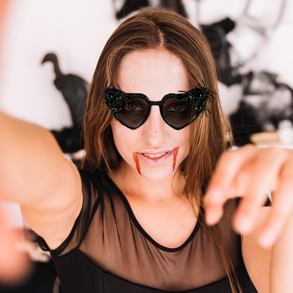 Stakee Fledermaus Sonnenbrille Damen Herren - Gothic Brille Schmetterlingsform