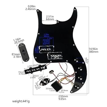 ピックガード　ピックアップ Amazon | ピックガード付きピックアップ ピックアップ付き 配線