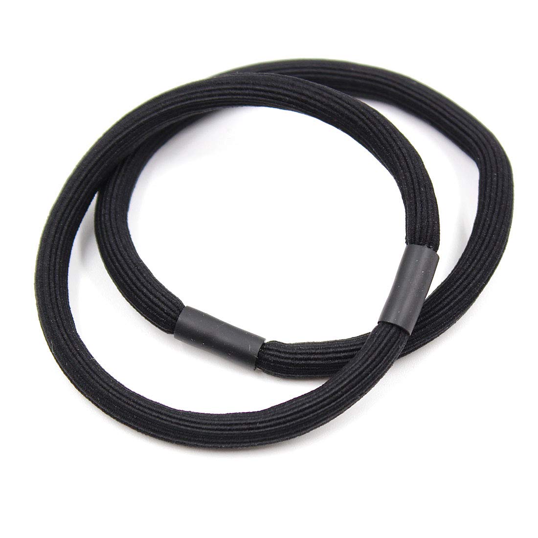 Amazon.co.jp: 太めしっかりヘアゴム [ブラック 太さ 5mm]【20本