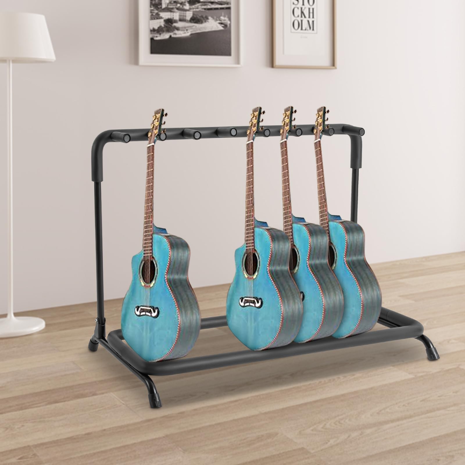 Supporto Per Chitarra Supporto Per Chitarra Pavimento Supporto Per Chitarra Pieghevole Supporto Multiple Pedane Chitarra (7