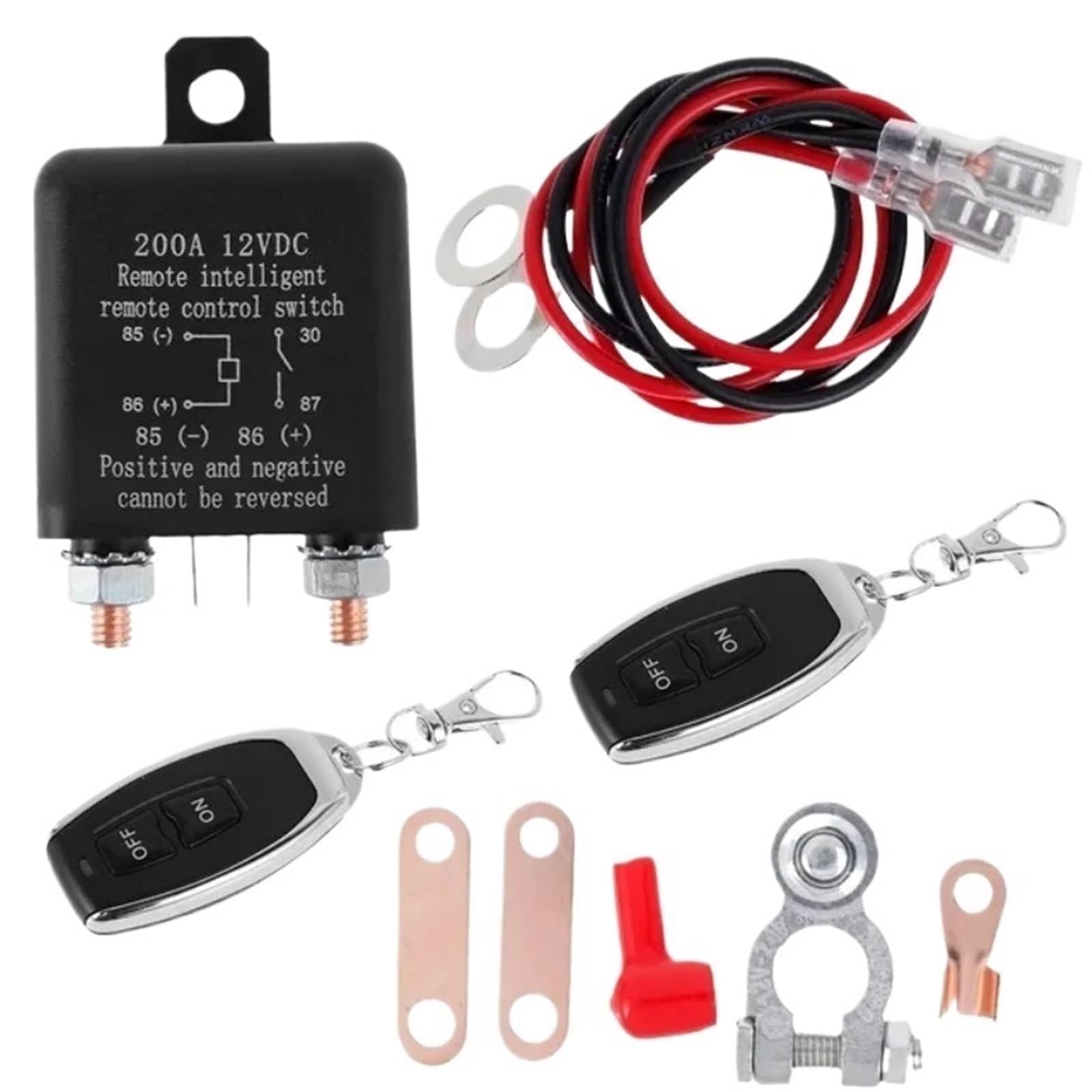 Relais 12V 200A et récepteur pour éviter la décharge de batterie en camping-car