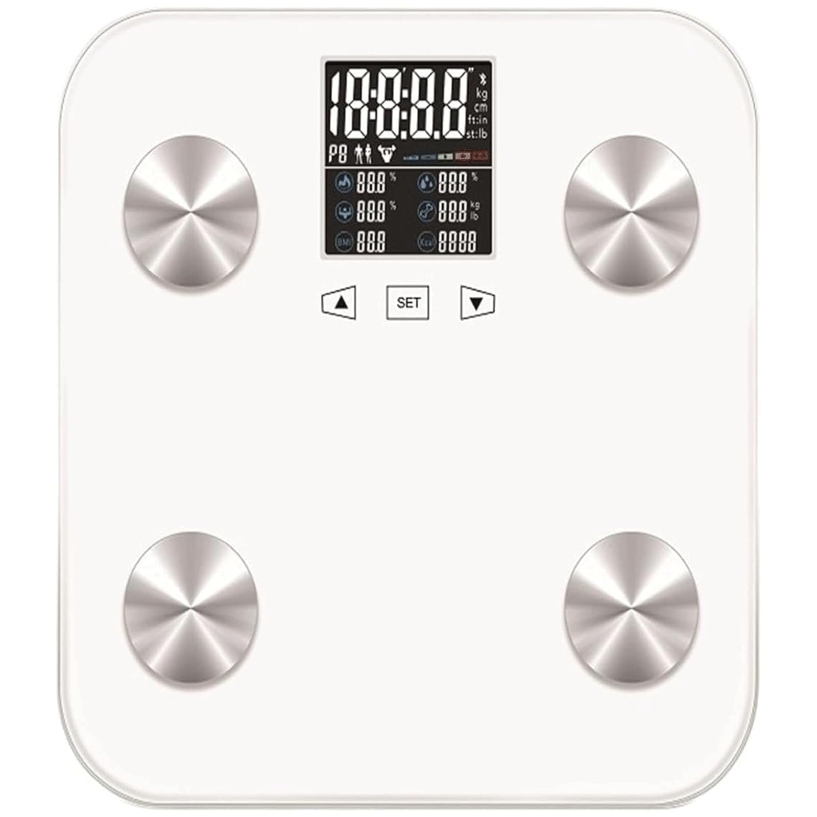 GFJHdfhE Scales for Body Weight, Bathroom Scale Electronic Digital Body Fat Weight Multifunctional High Precision Sensors