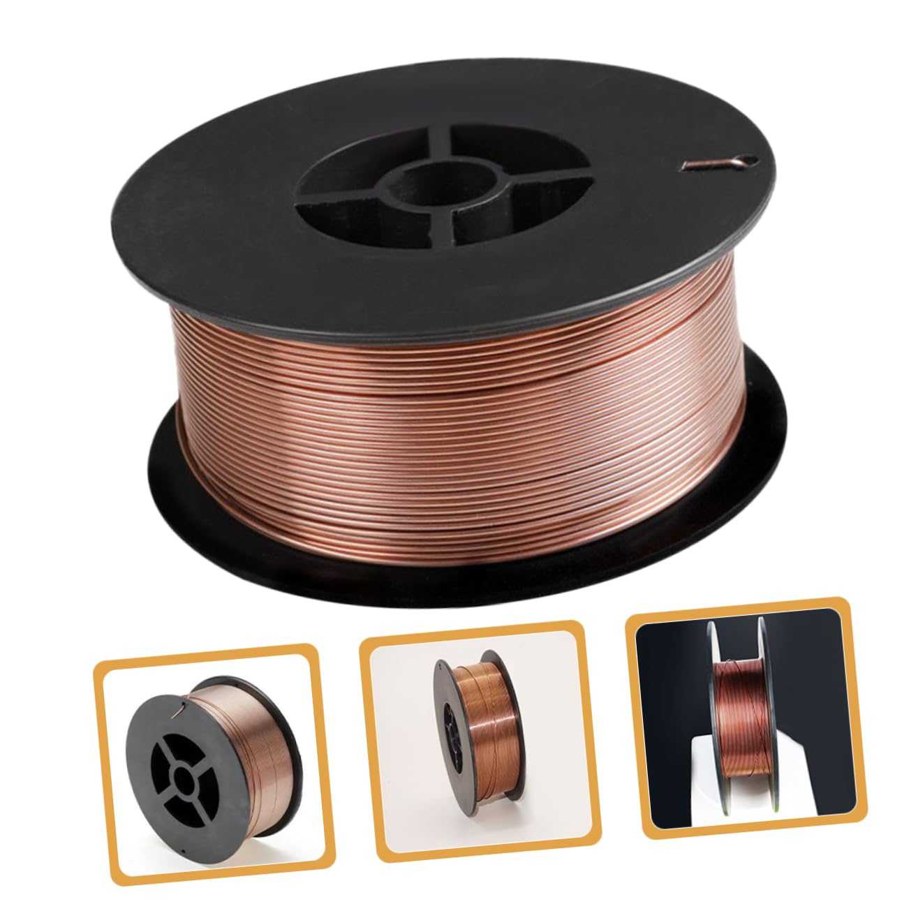 HOLIDYOYO 1 Roll Gasless Carbon Steel Welding Wire Solid Welding Wire for Outdoor Use No Gas Needed