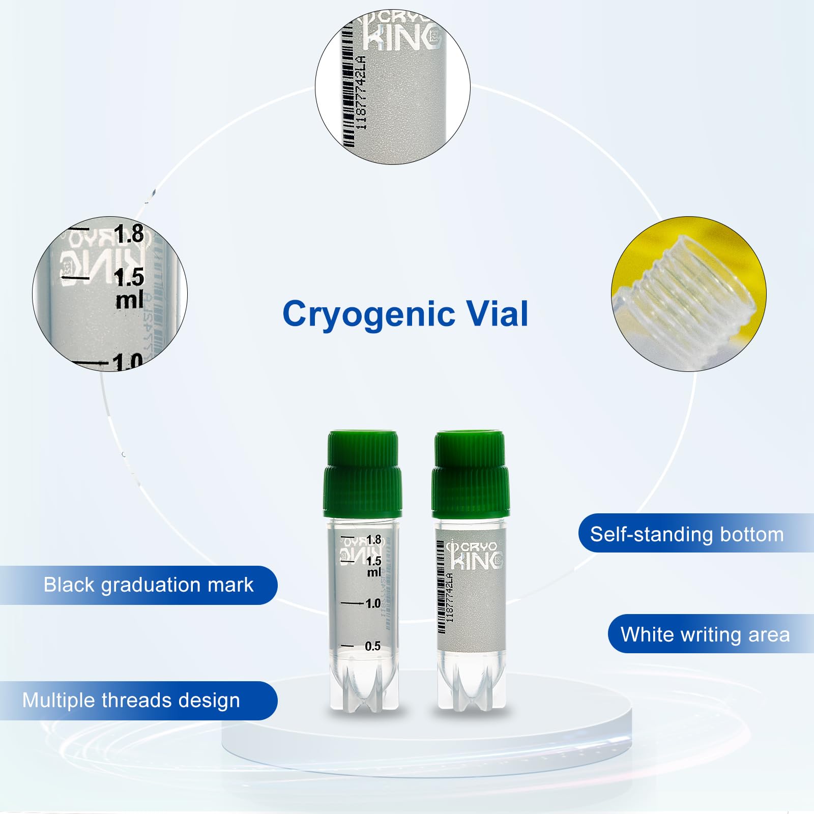 25 Pezzi Provette In Plastica Da 2,0 Ml Per Crioconservazione E Congelamento Con Codice A Barre E Tappo A Vite Per Laboratorio