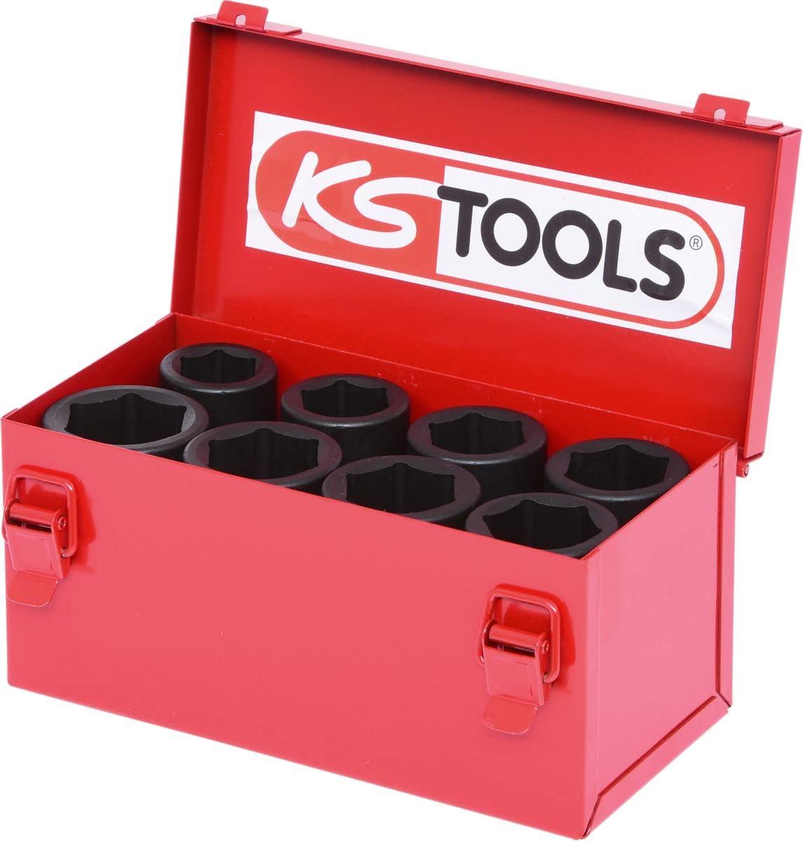 KS Tools 515.0510 Serie di Bussole Esagonali per Avvitatori ad Impulsi, 8 Pezzi, 24-36 mm, 3/4"