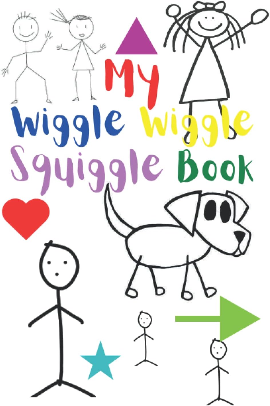 My Wiggle Wiggle Squiggle Book: A wonderful blank drawing - coloring - doodling squiggle book perfect for kids of all ages