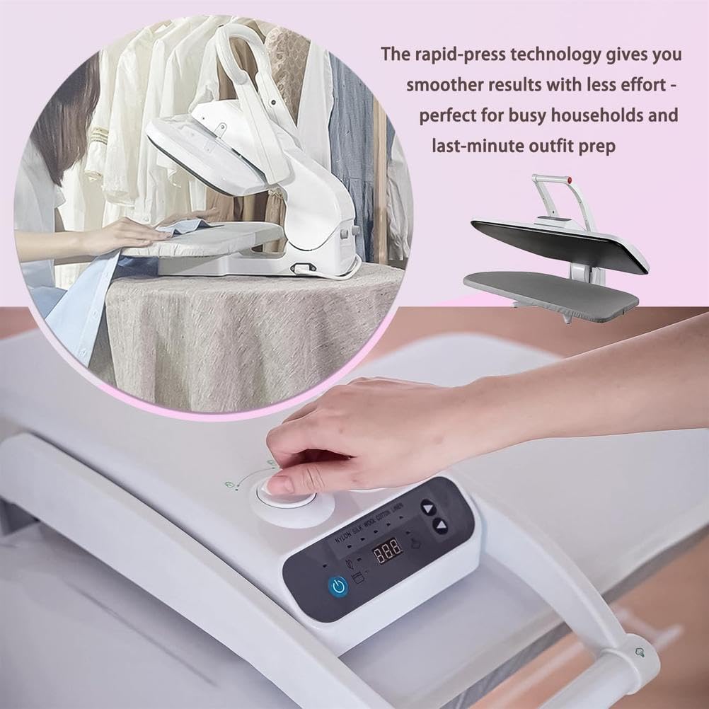 Prensa de vapor digital con pantalla LED y ráfaga de vapor, temperatura ajustable para uso doméstico y comercial en ropa de cama